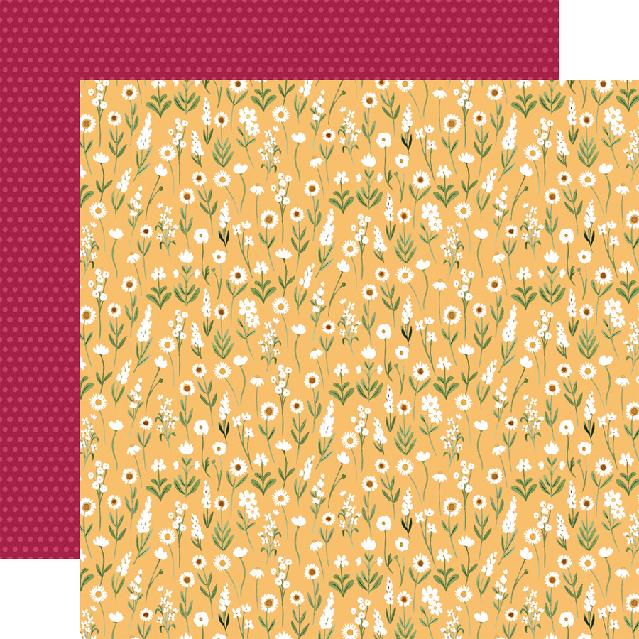Flora No. 6: Groovy Stems 12x12 Patterned Paper