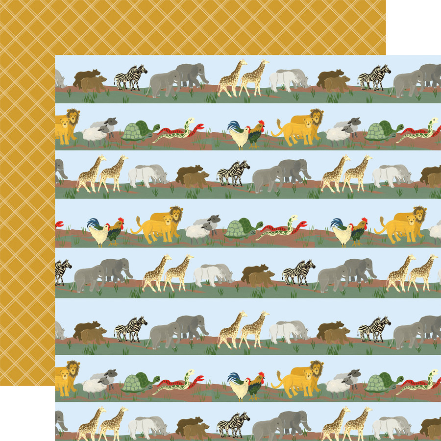 Bible Stories: Noah's Ark: Two By Two 12x12 Patterned Paper