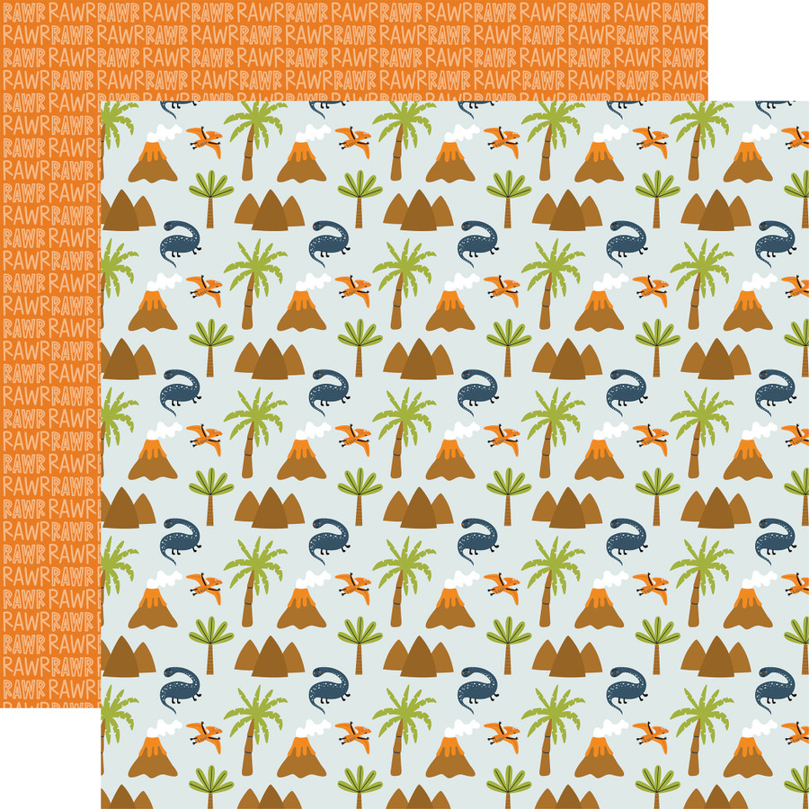 Dino-Mite: Prehistoric Day 12x12 Patterned Paper