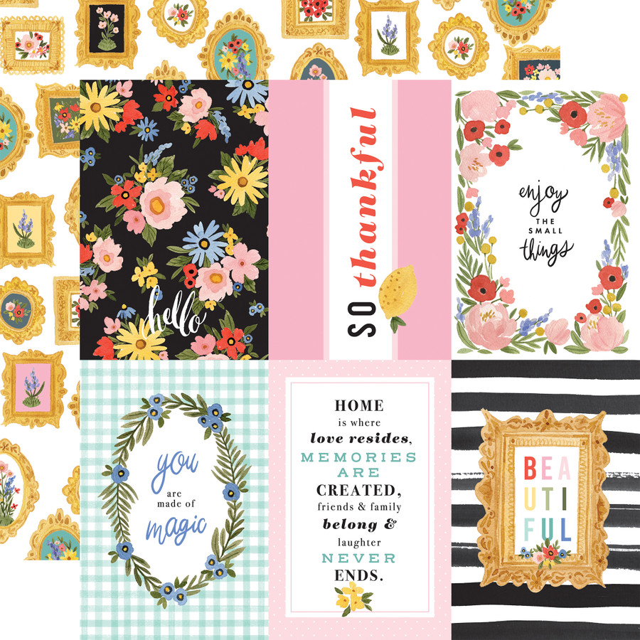 Oh Happy Day: 4x6 Journaling Cards 12x12 Patterned Paper