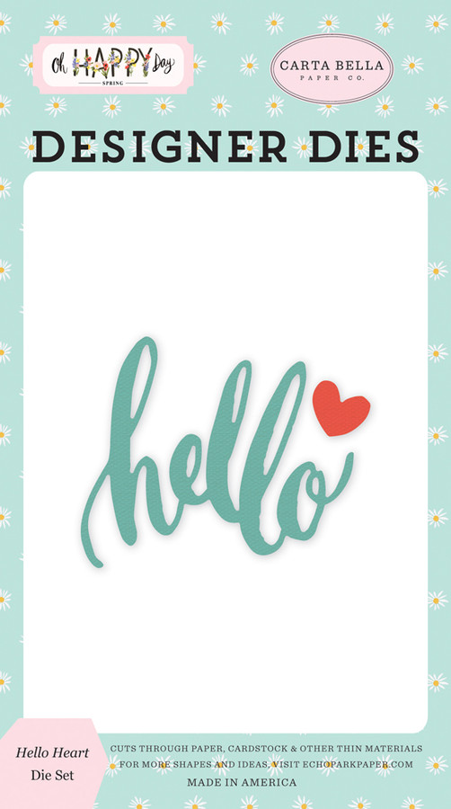 Oh Happy Day: Hello Heart Small Die Set