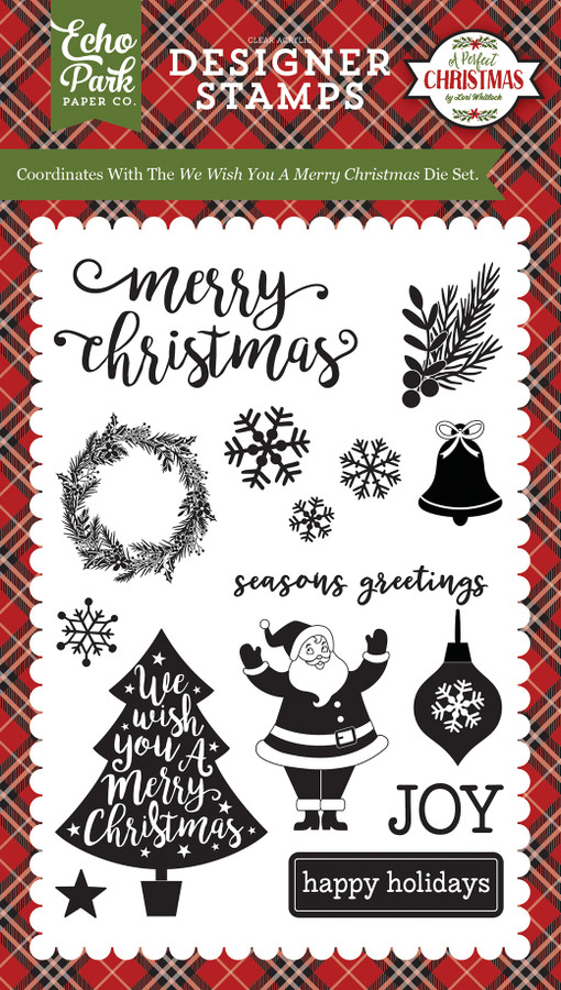A Perfect Christmas: We Wish You A Merry Christmas 4x6 Stamp