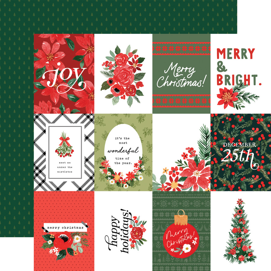Merry Christmas Flora: Merry Journaling Cards 12x12 Patterned Paper