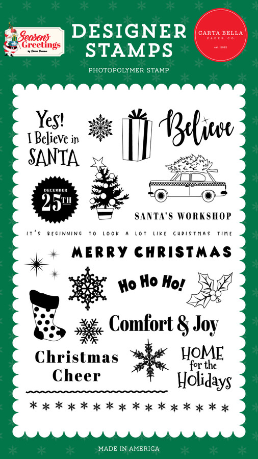 Season’s Greetings: Christmas Cab Stamp Set
