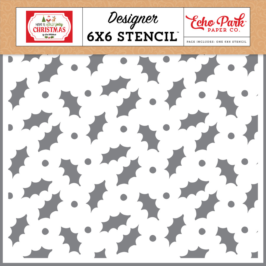 Have A Holly Jolly Christmas: Merry Mistletoe Stencil