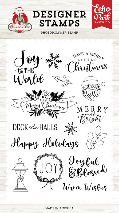 Christmas Time: Joy Wreath Stamp Set