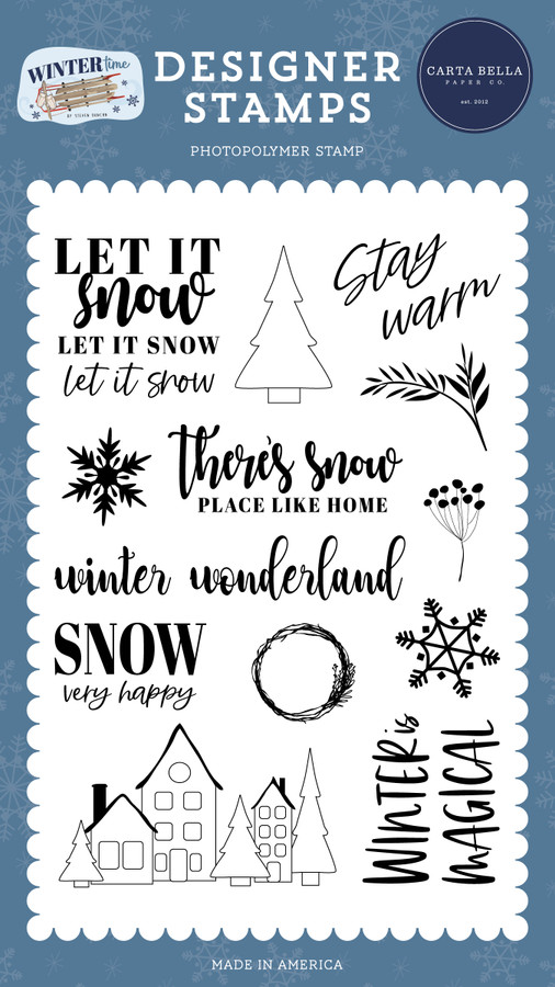 Wintertime: Snow Very Happy Stamp Set