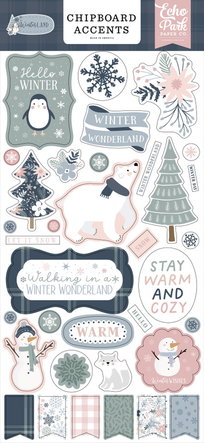 Winterland 6x13 Chipboard Accents