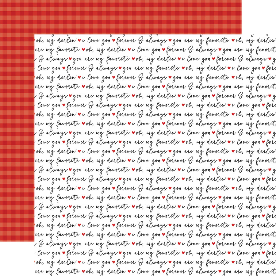 Love Notes: Oh My Darlin' 12x12 Patterned Paper