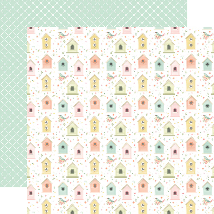 Here Comes Spring: Home Tweet Home 12x12 Patterned Paper