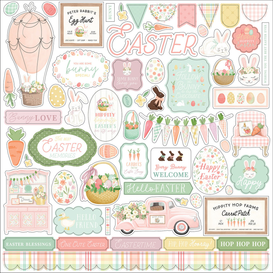 Here Comes Easter Element Sticker
