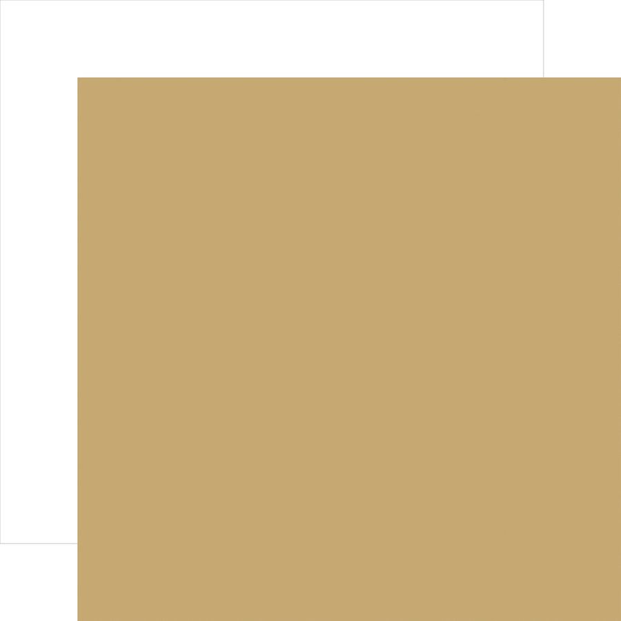 A Magical Voyage: Tan / White 12x12 Coordinating Solid Paper