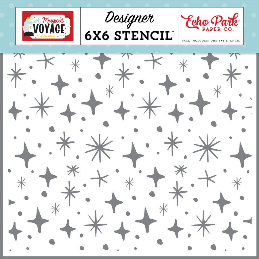 A Magical Voyage: Sparkly Memories Stencil