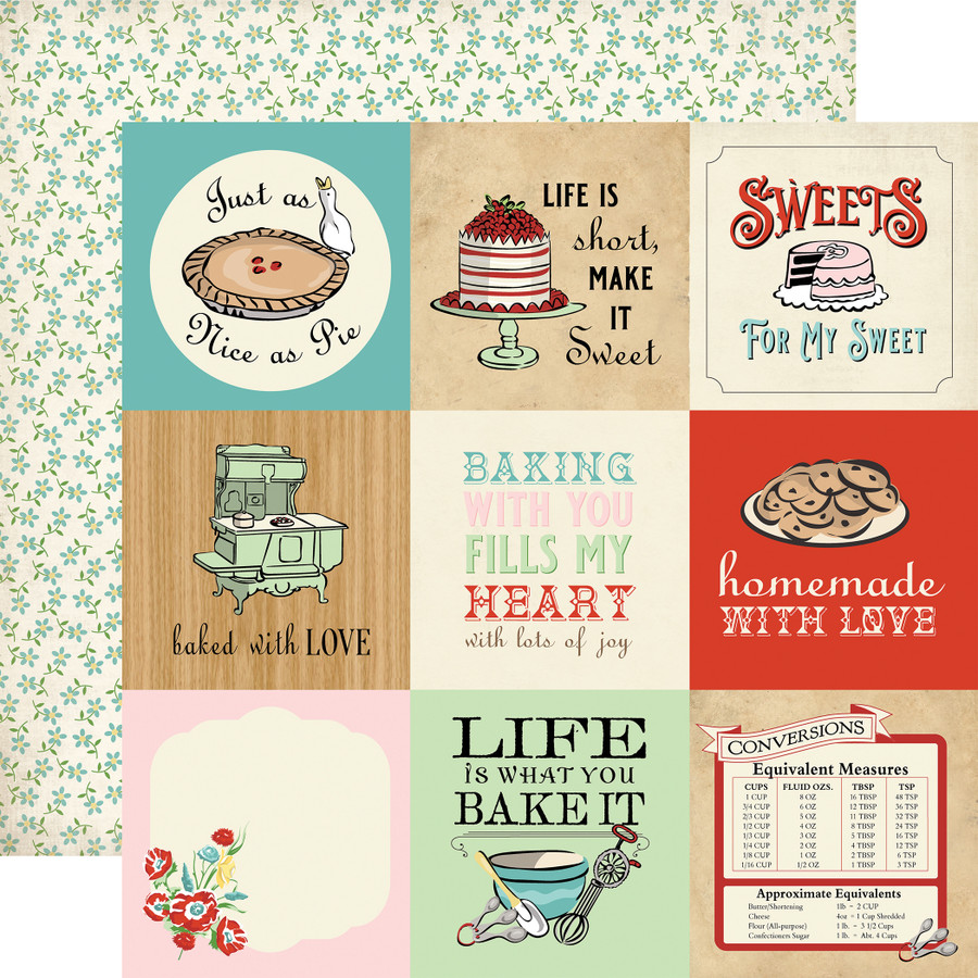 Roll With It: 4x4 Journaling Cards  12x12 Patterned Paper