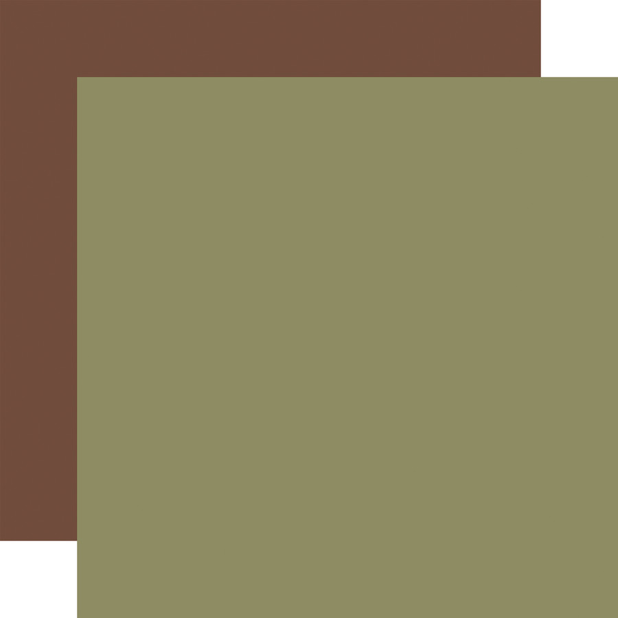 Sweater Weather: Green / Brown 12x12 Coordinating Solid Paper