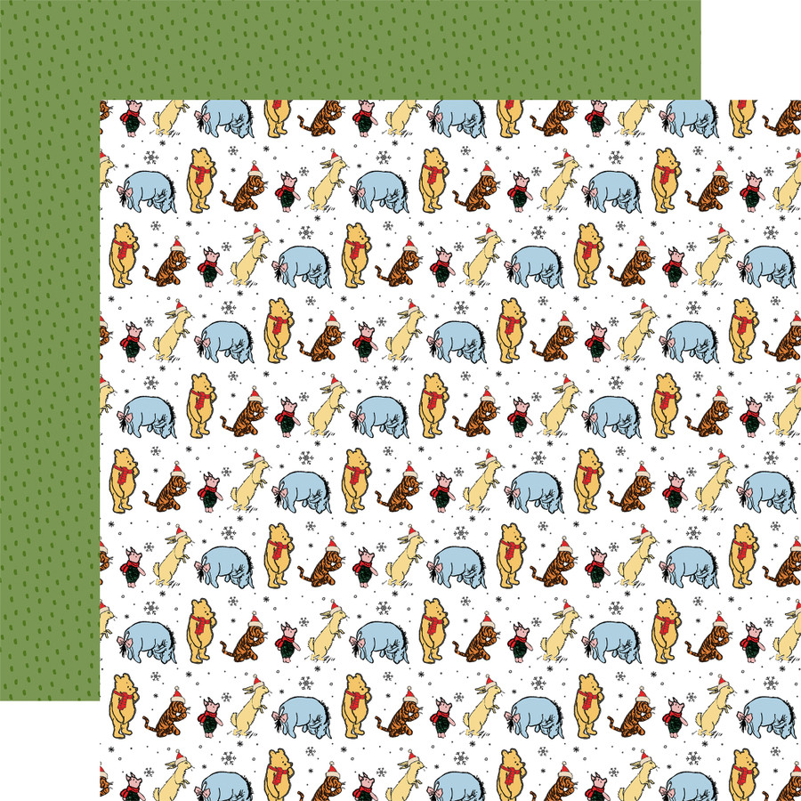 Winnie The Pooh Christmas: Festive Friends 12x12 Patterned Paper