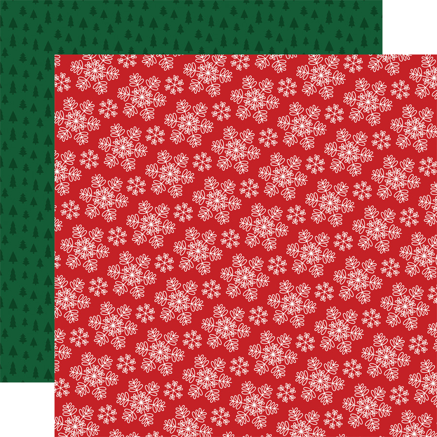 Baking Spirits Bright: Jolly Snowflakes 12x12 Patterned Paper