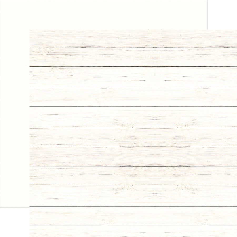 Cool Wood Grain: Ivory Wood Grain 12x12 Patterned Paper
