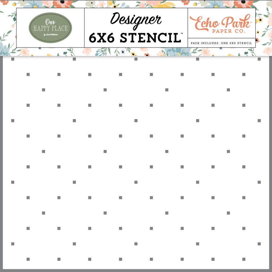 Our Happy Place: Square Diamonds Stencil
