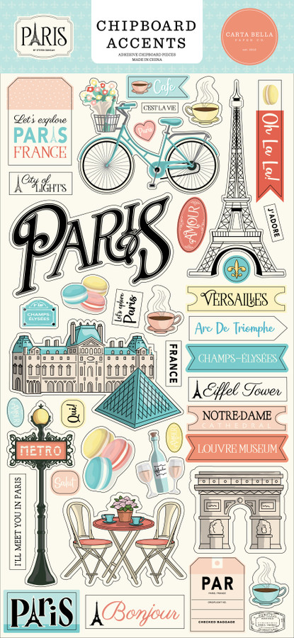 Paris 6x13 Chipboard Accents