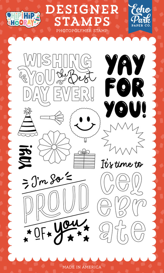 Hip Hip Hooray: Yay For You Stamp Set