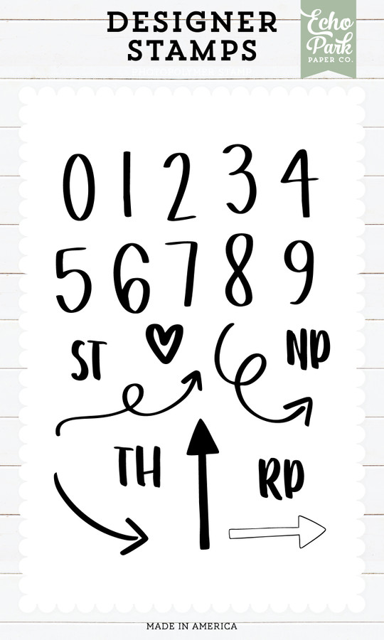 Emily Numbers And Shapes Stamp Set