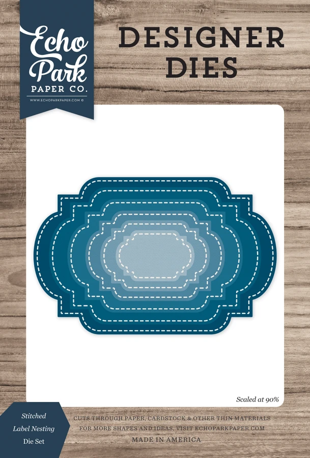 Stitched Label Nesting Large Die Set
