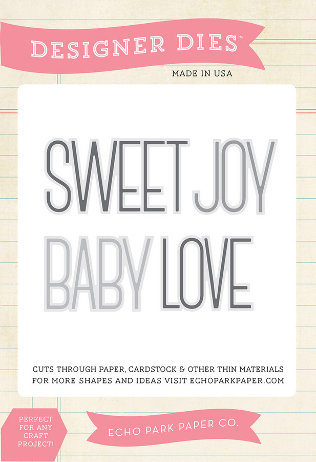 Baby Word Large Die Set