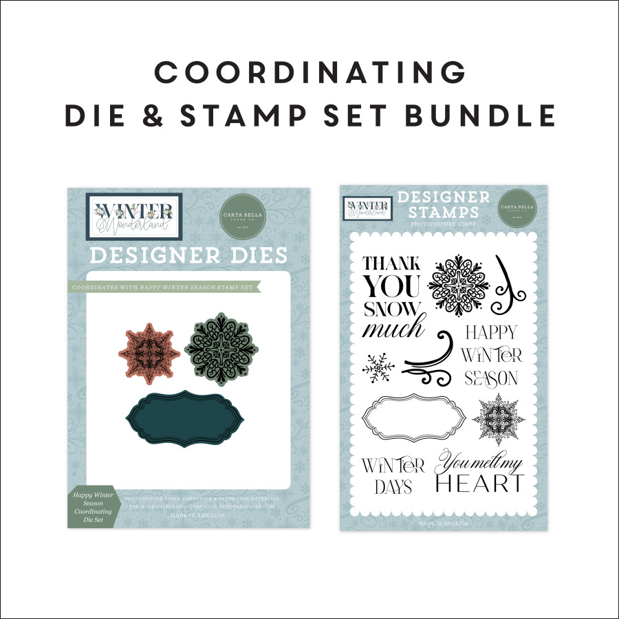 Winter Wonderland   No. 2 Die and Stamp Bundle