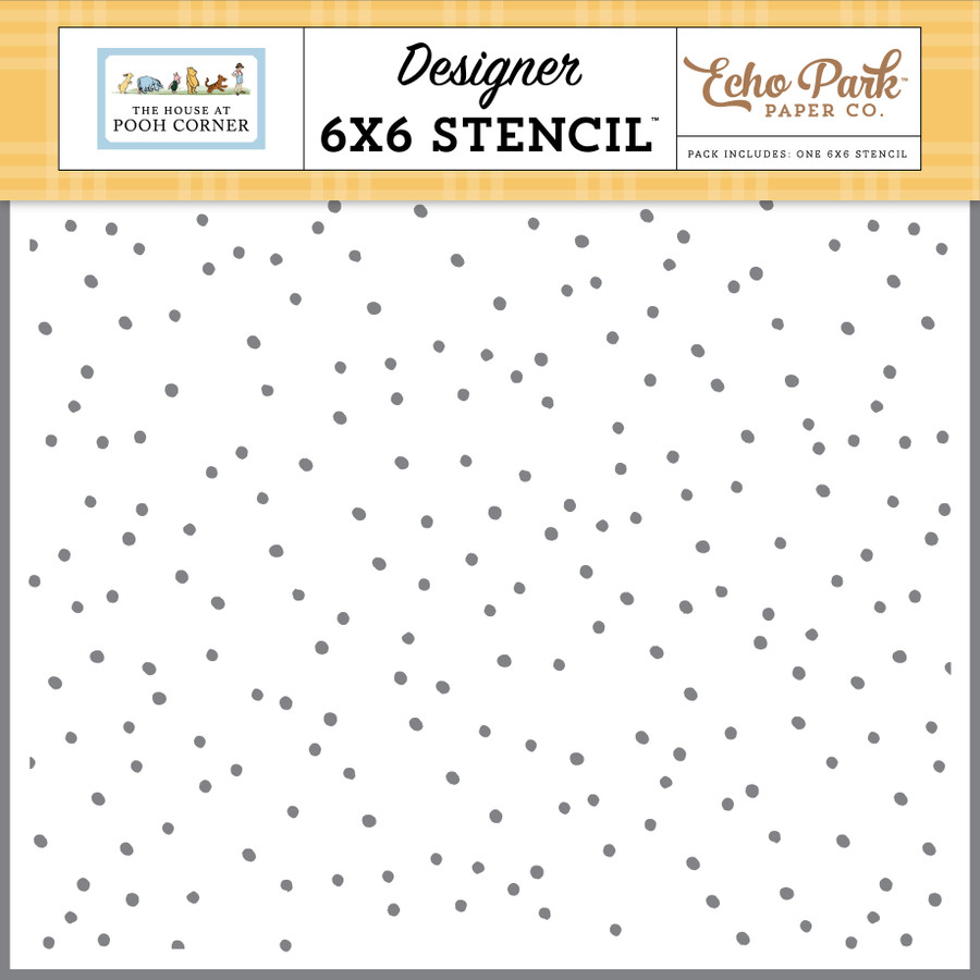 The House At Pooh Corner: Favorite Day Dots Stencil