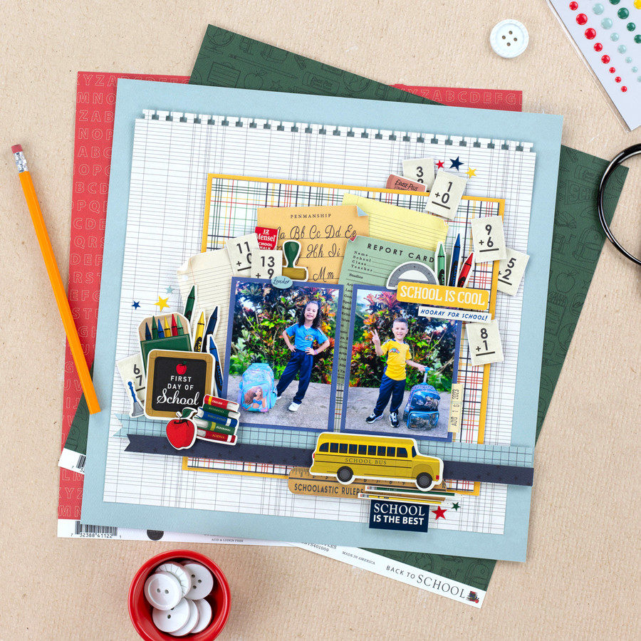 Carta Bella Back To School School Is Cool Layout Digital Instructions