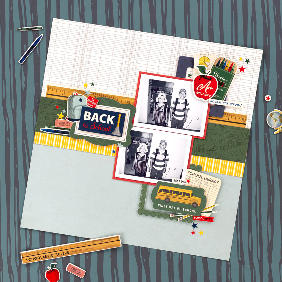 Carta Bella Back To School First Day Layout Digital Instructions