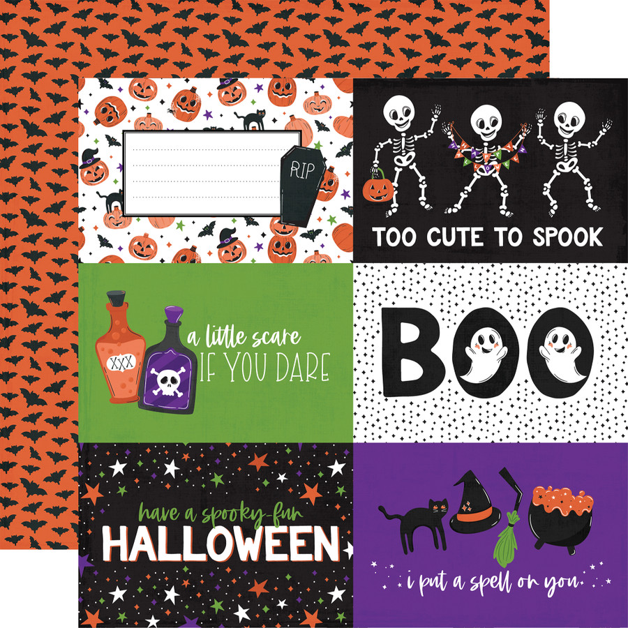 Ghosts And Goblins: 6x4 Journaling Cards 12x12 Patterned Paper