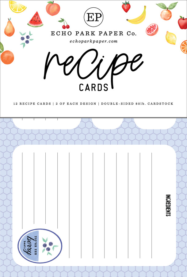Fruit Stand Recipe Cards