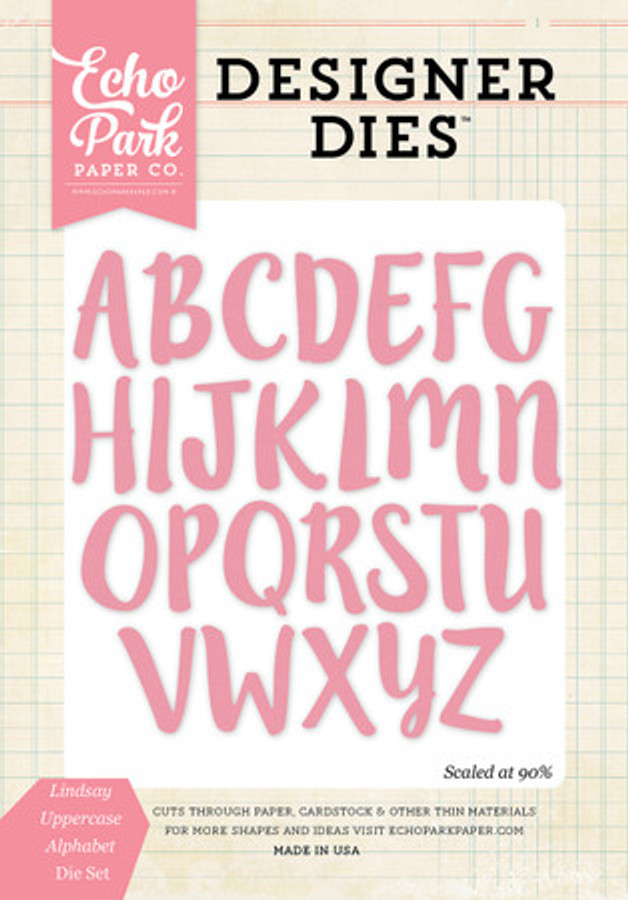 Lindsay Uppercase Alphabet Large Die Set