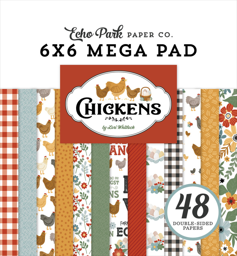 Chickens Cardmakers 6X6 Mega Pad