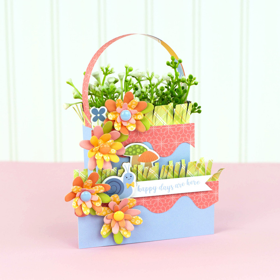 Blossoms and Bees 3D Gift Bag Digital Instructions