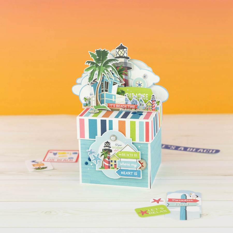 Beach Town 3D Boxes Digital Instructions