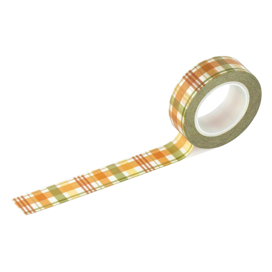 Winnie The Pooh Autumn: Winne The Pooh Fall Plaid Washi Tape