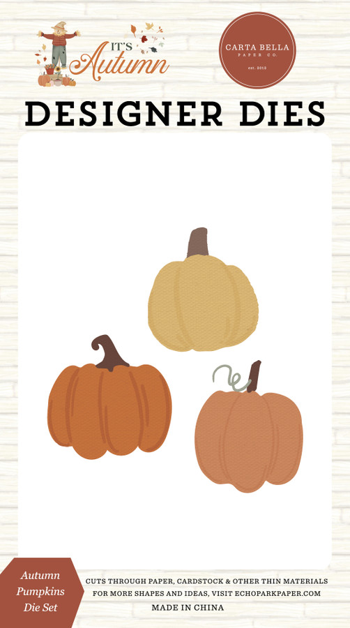 It's Autumn: Autumn Pumpkins Small Die Set