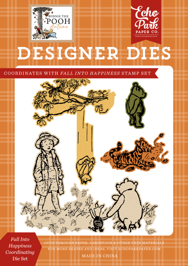 Winnie The Pooh Autumn: Fall Into Happiness Coordinating Medium Die Set