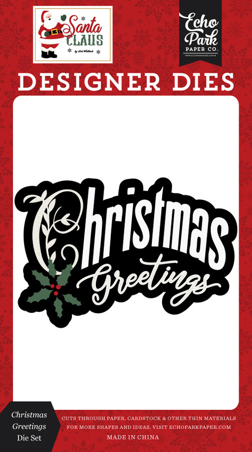 Santa Claus: Christmas Greetings Small Die Set