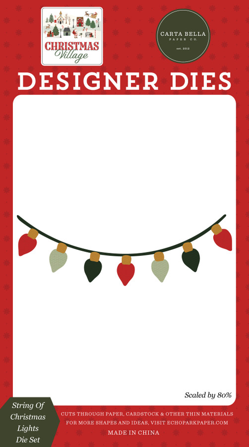 Christmas Village: String Of Christmas Lights Small Die Set