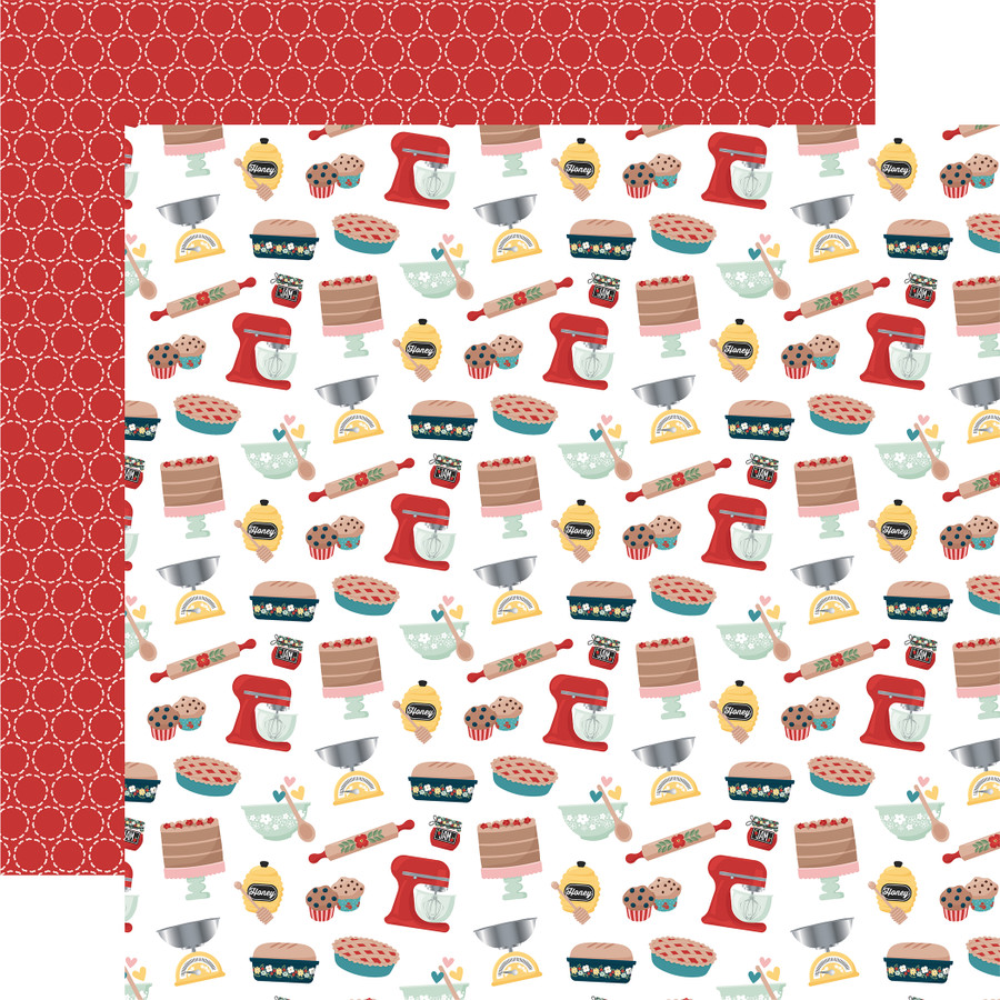 Mom's Kitchen: Mom's Baking Essentials 12x12 Patterned Paper