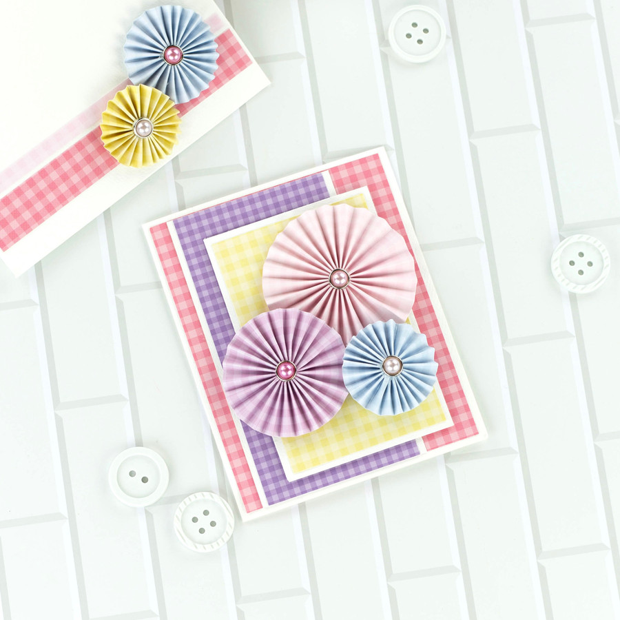 Gingham Pinwheel Card Digital Instructions