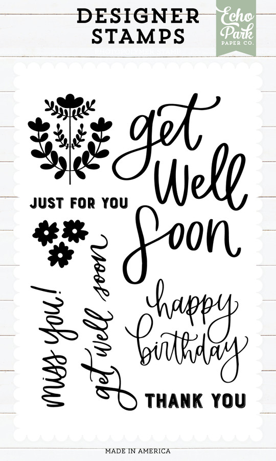 Get Well Soon Sentiments Stamp Set