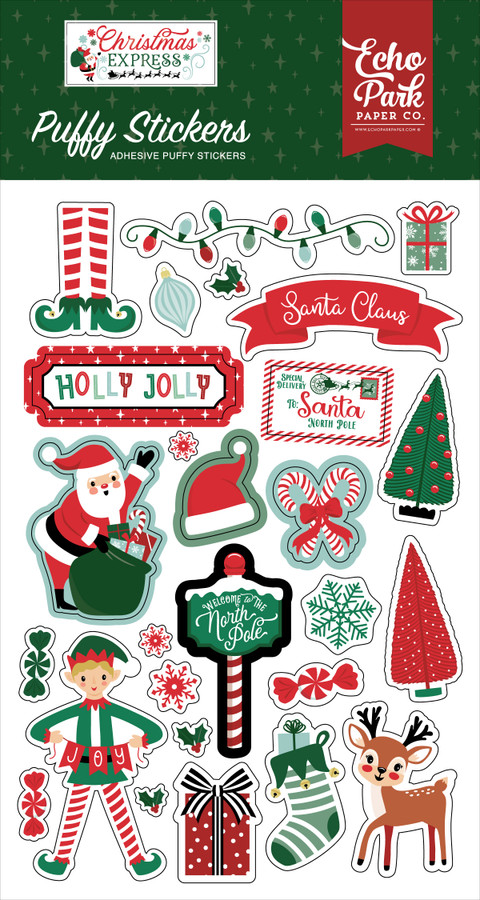Christmas Express: Puffy Stickers