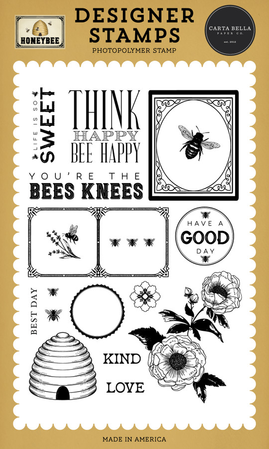 Honey Bee: Think Happy Stamp Set
