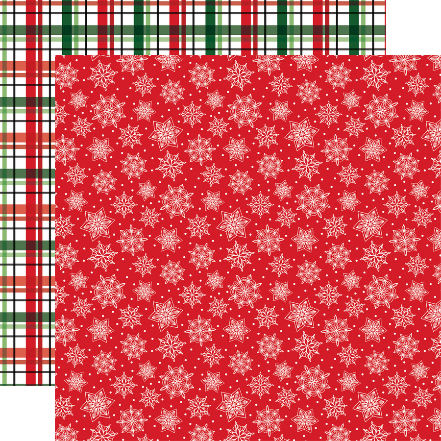 Santa's Christmas Delivery: Snowflake Season 12x12 Patterned Paper