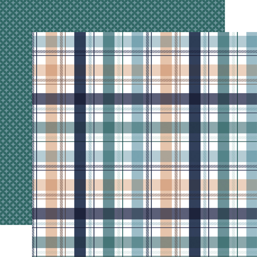 Snow Day: Cozy Plaid 12x12 Patterned Paper